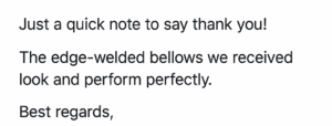 Screenshot of testimonial by From another India customer