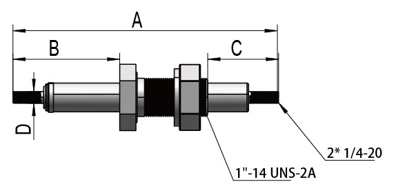 Custom Vacuum Feedthrough | 12 kV E-Beam Baseplate Type