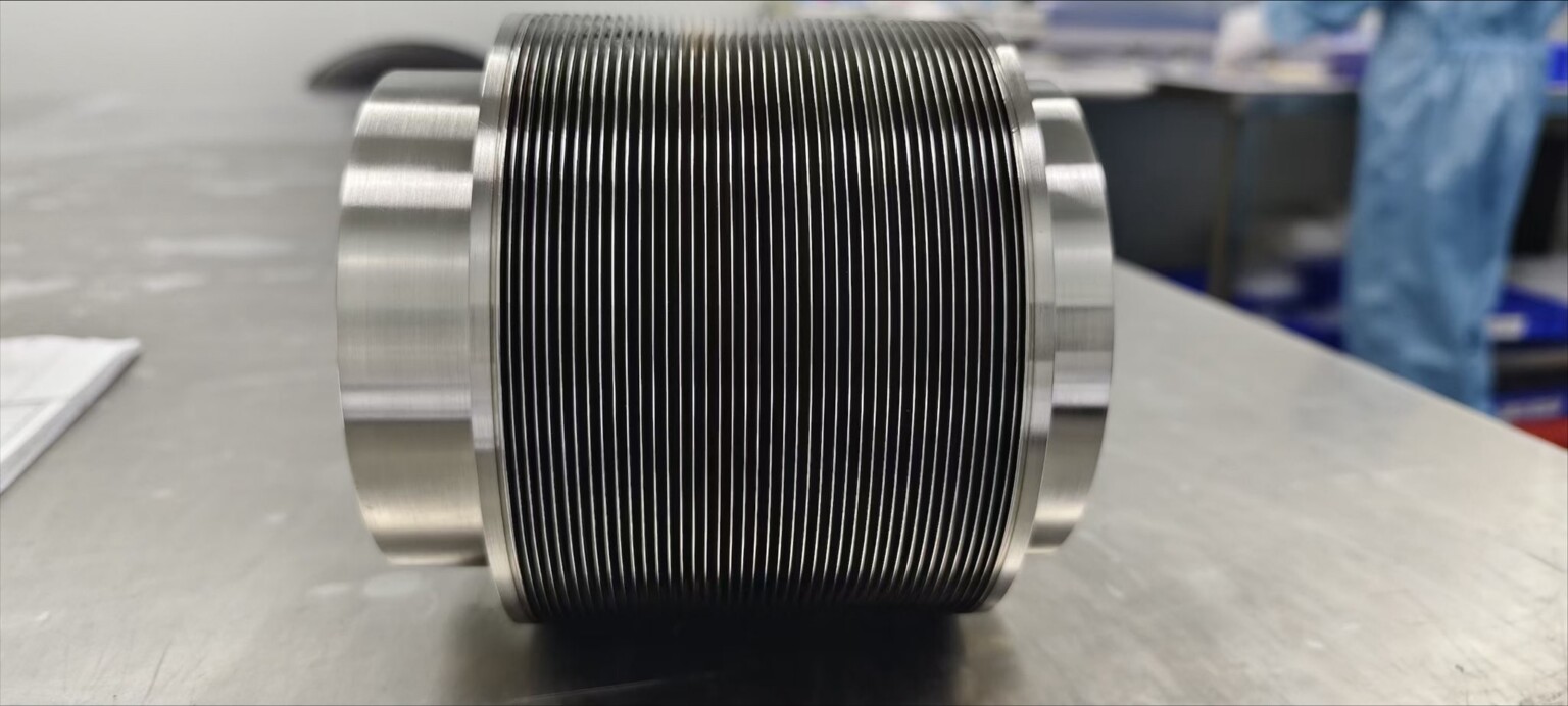 Edge welded bellows laser welding