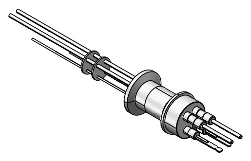 Type K Thermocouple Vacuum Feedthrough | -200 to 1200 °C